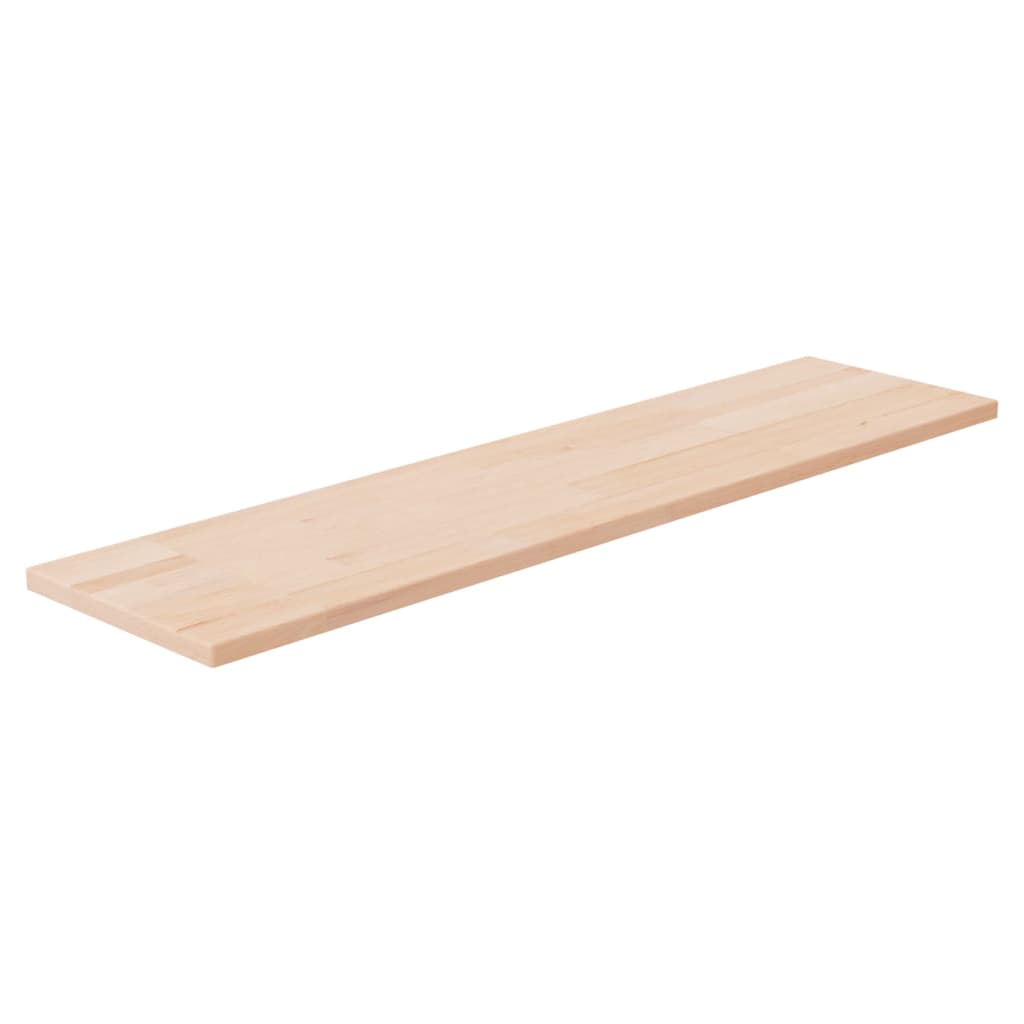 vidaXL Ripiano 80x20x1,5 cm Legno Massello di Rovere Non Trattato