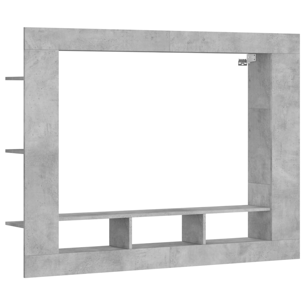 vidaXL Mobile Porta TV Grigio Cemento 152x22x113 cm Legno Multistrato