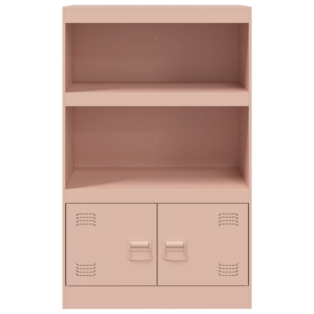 vidaXL Credenza Rosa 67x39x107 cm in Acciaio