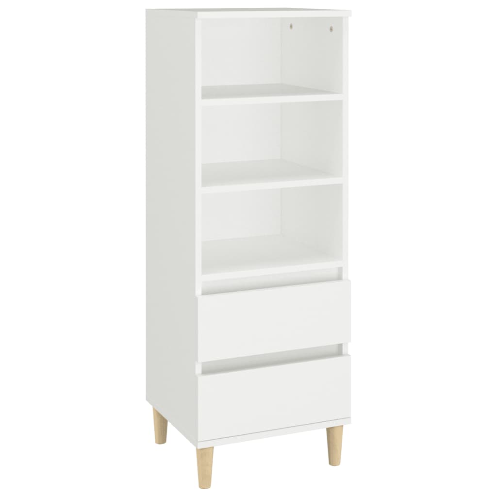 vidaXL Credenza Bianco 40x36x110 cm in Legno Multistrato