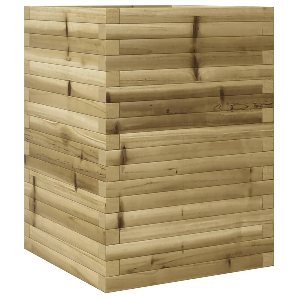 vidaXL Fioriera da Giardino 50x50x68,5 cm in Legno di Pino Impregnato