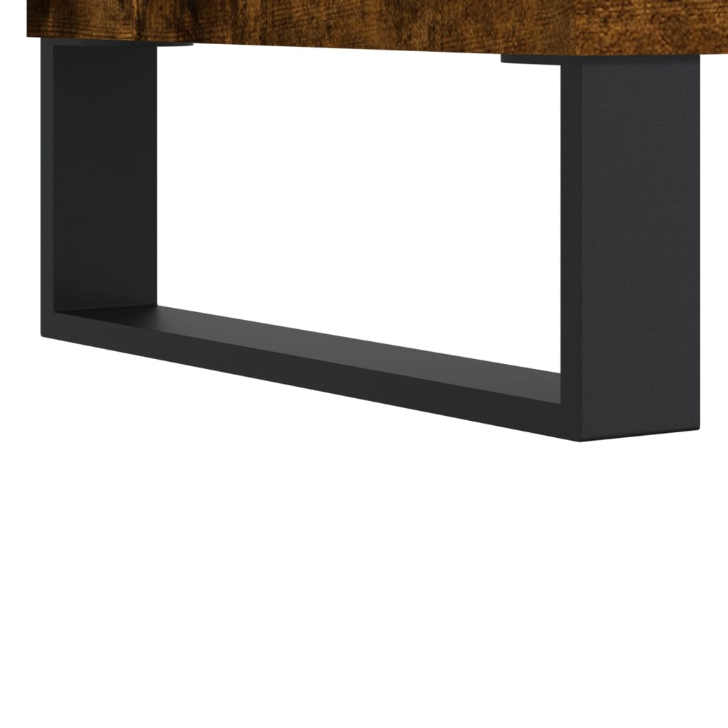 vidaXL Mobile TV Rovere Fumo 160x35x55 cm in Legno Multistrato