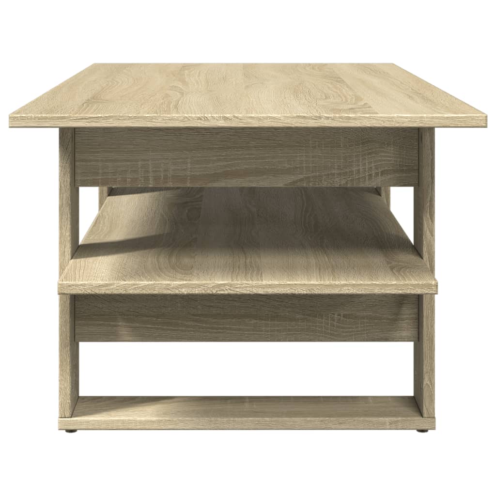 vidaXL Tavolino da Salotto Rovere Sonoma 102x55x42cm Legno Multistrato