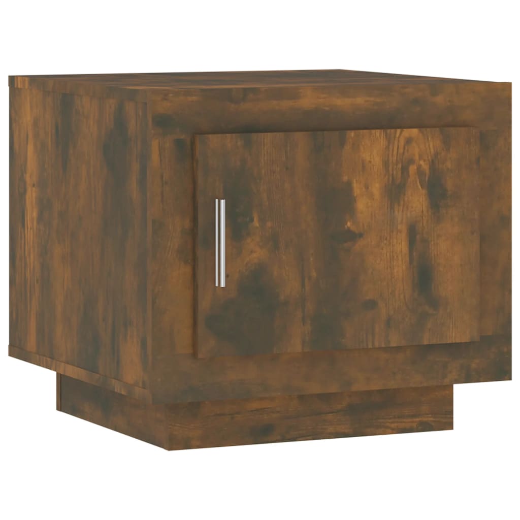 vidaXL Tavolino da Salotto Rovere Fumo 51x50x45cm in Legno Multistrato