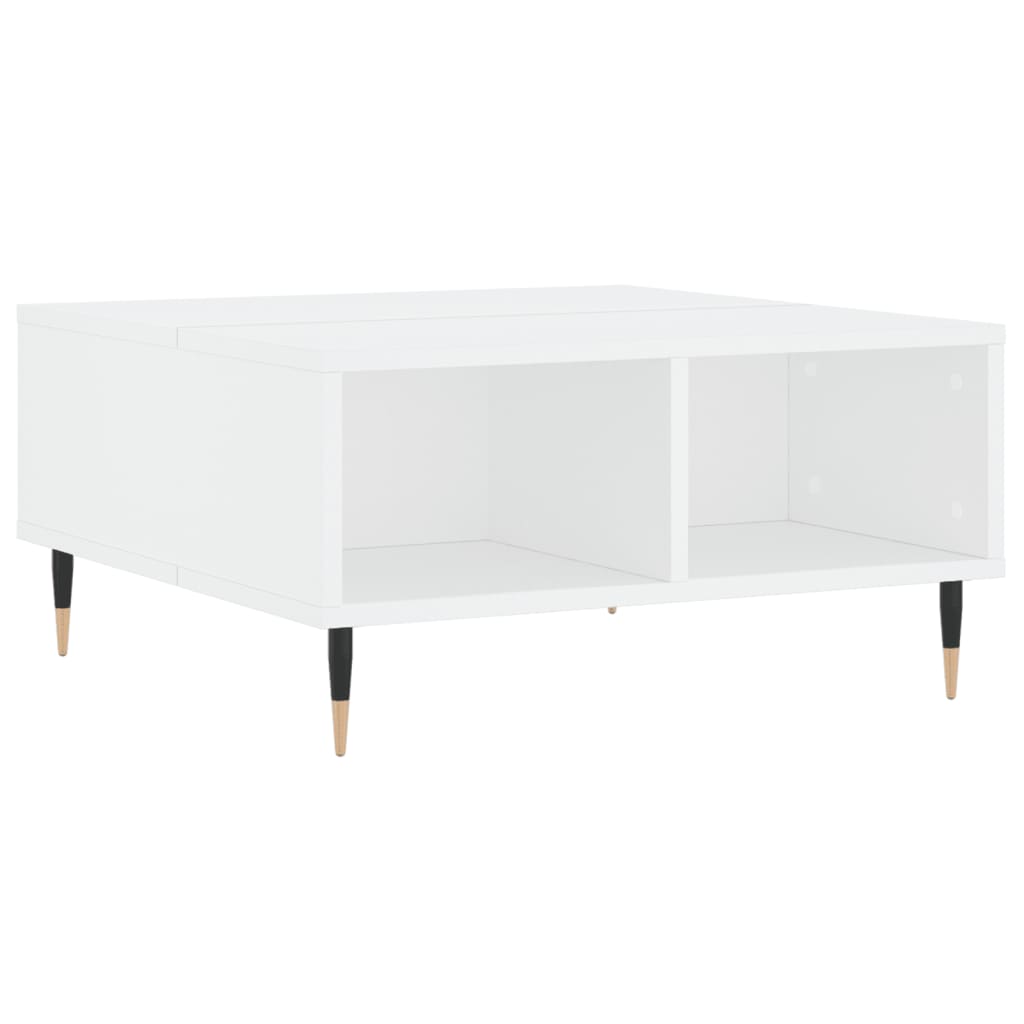 vidaXL Tavolino da Salotto Bianco 60x60x30 cm in Legno Multistrato