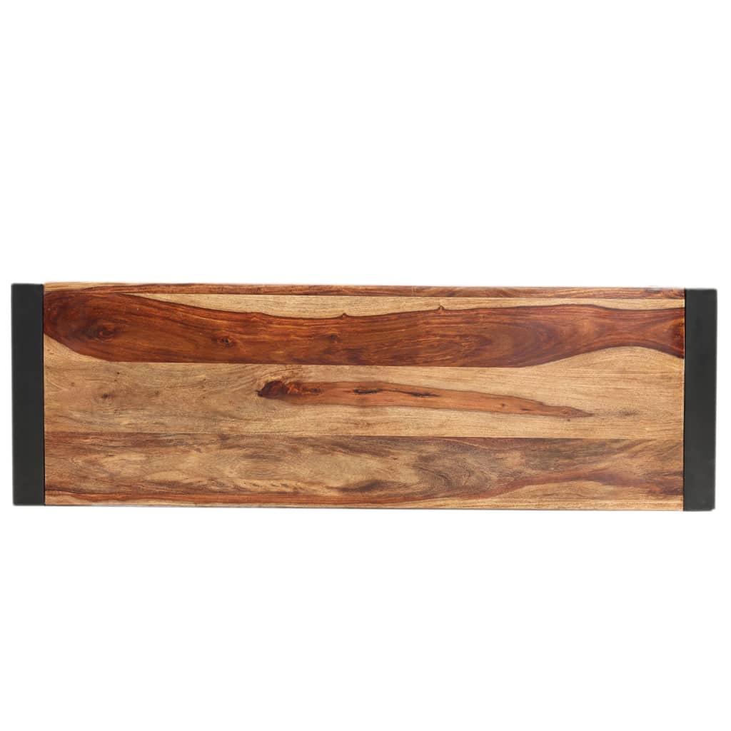 vidaXL Tavolo Consolle 110x35x76 cm in Legno Massello di Sheesham