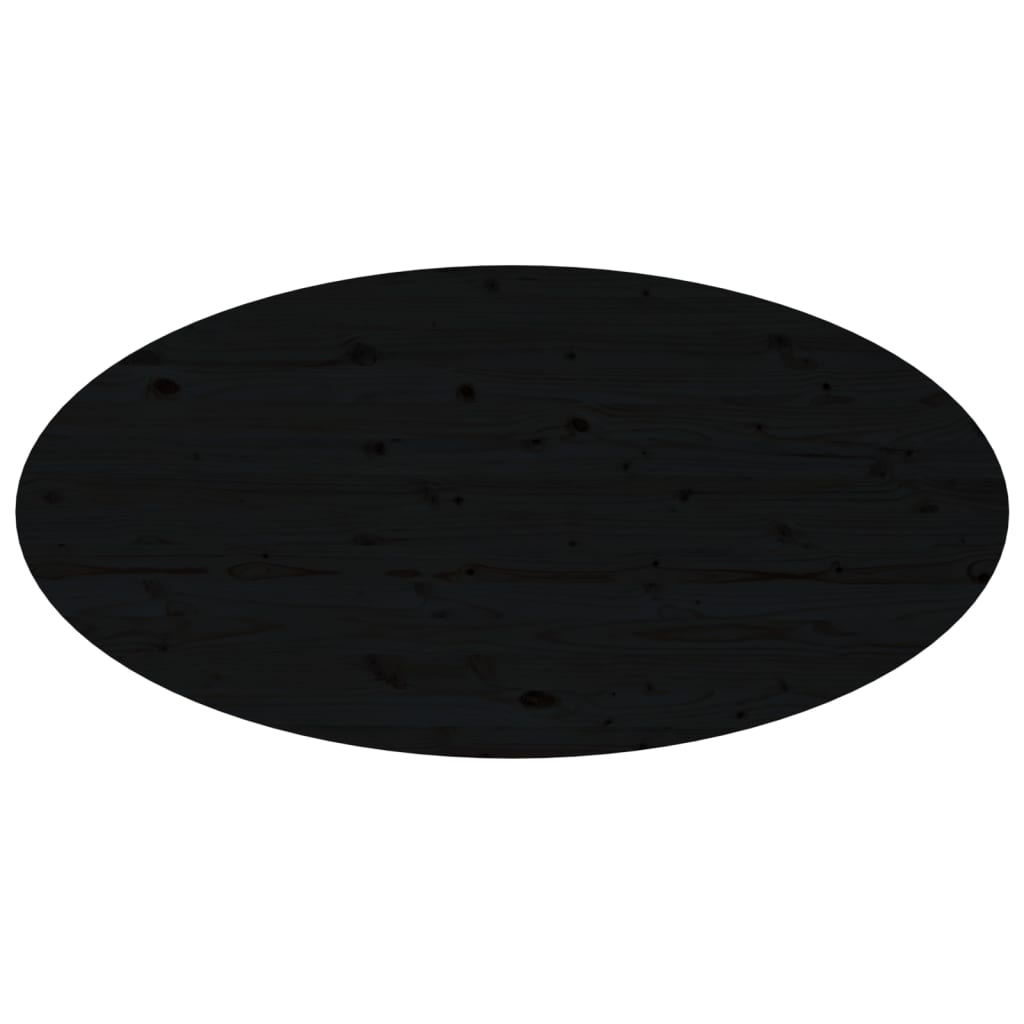 vidaXL Tavolino da Salotto Nero 110x55x45 cm Legno Massello di Pino