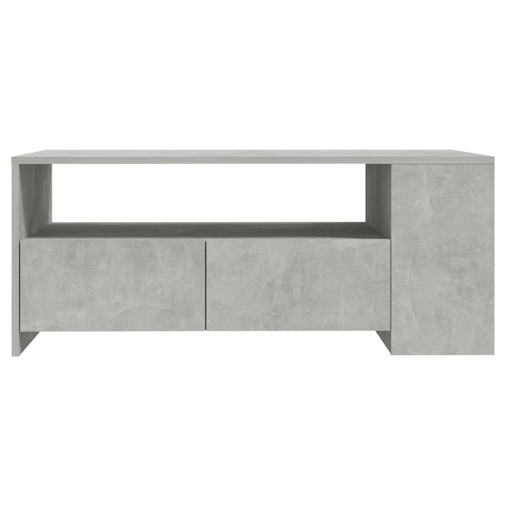 vidaXL Tavolino Salotto Grigio Cemento 102x55x42 cm Legno Compensato