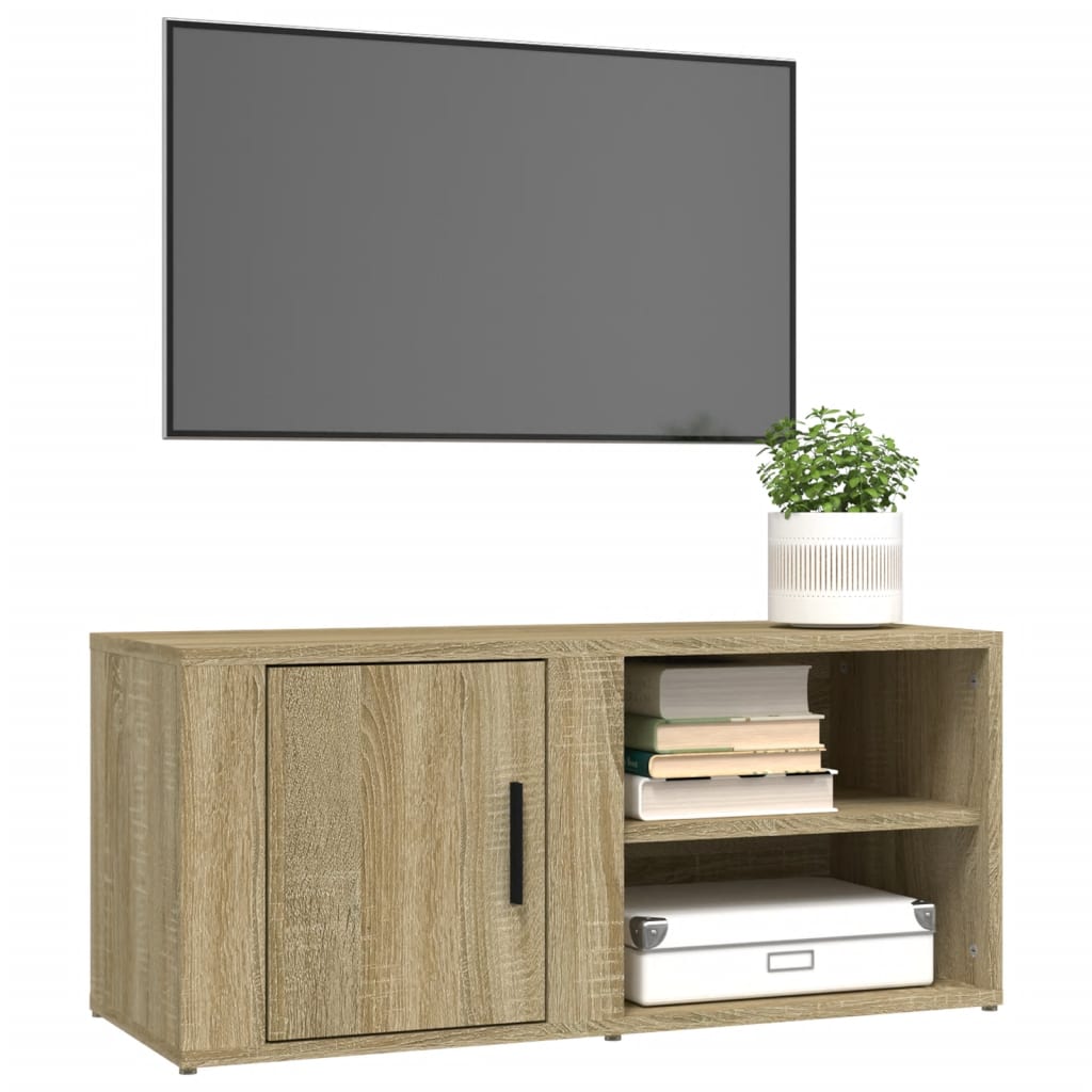 vidaXL Mobili per TV 2pz Rovere Sonoma 80x31,5x36 cm Legno Multistrato