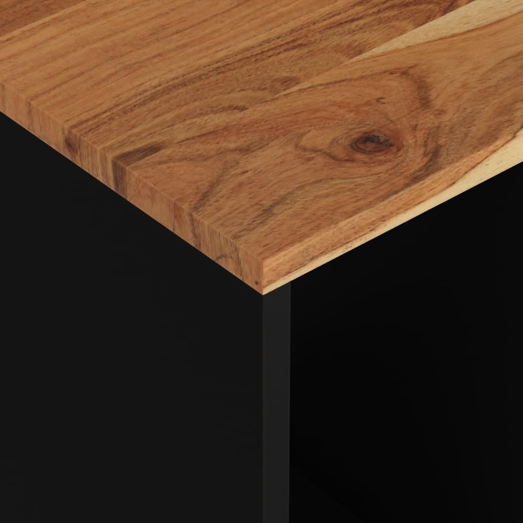 vidaXL Tavolino 40x31x46 cm Legno Massello Acacia e Legno Multistrato