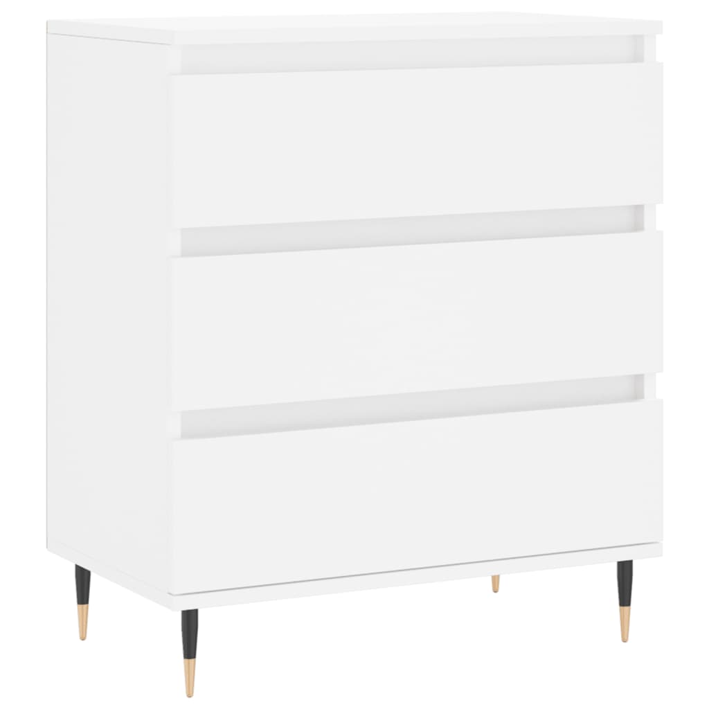 vidaXL Credenza Bianca 60x35x70 cm in Legno Multistrato