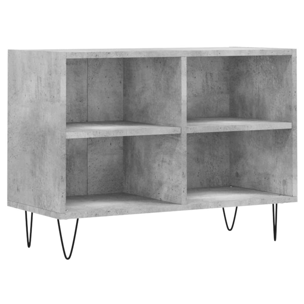 vidaXL Mobile Porta TV Grigio Cemento 69,5x30x50 cm Legno Multistrato