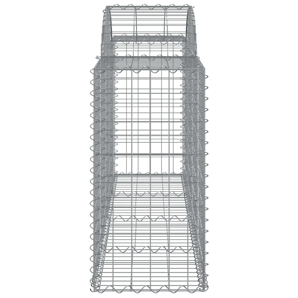 vidaXL Cesti Gabbioni ad Arco 40 pz 200x50x80/100 cm Ferro Zincato