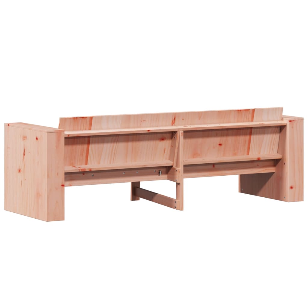 vidaXL Divano da Giardino 3 Posti 189x60x62 cm Legno Massello Douglas