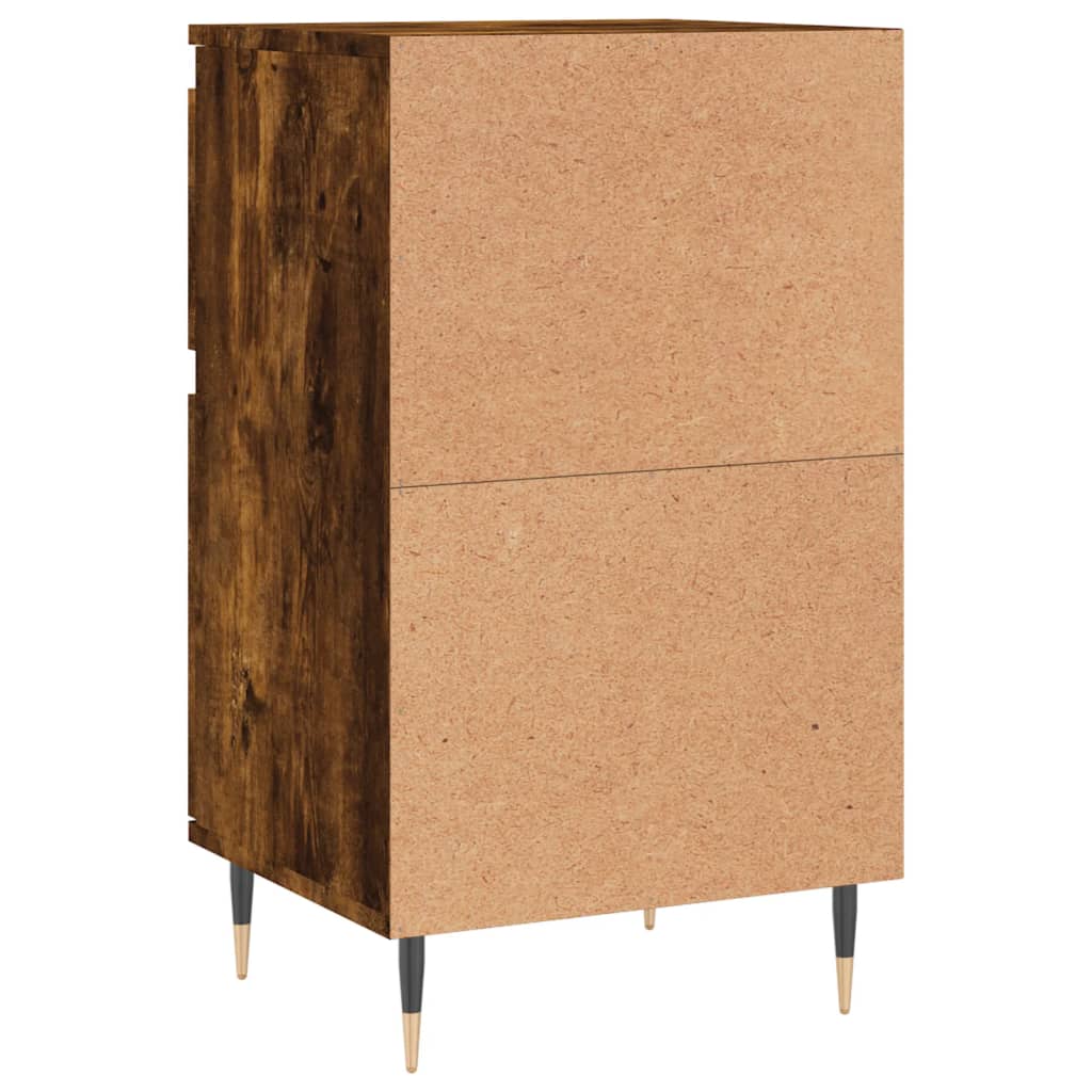 vidaXL Credenza Rovere Fumo 40x35x70 cm in Legno Multistrato