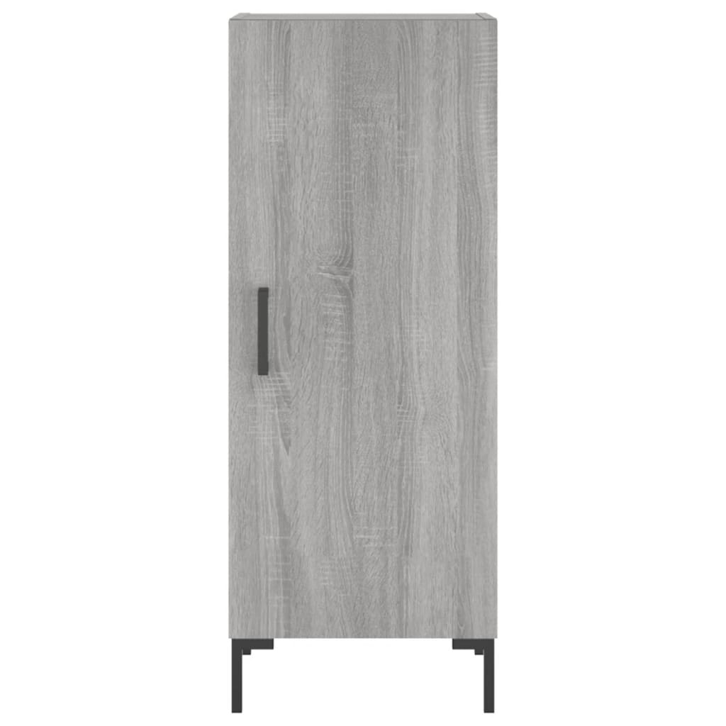 vidaXL Credenza Grigio Sonoma 34,5x34x180 cm in Legno Multistrato