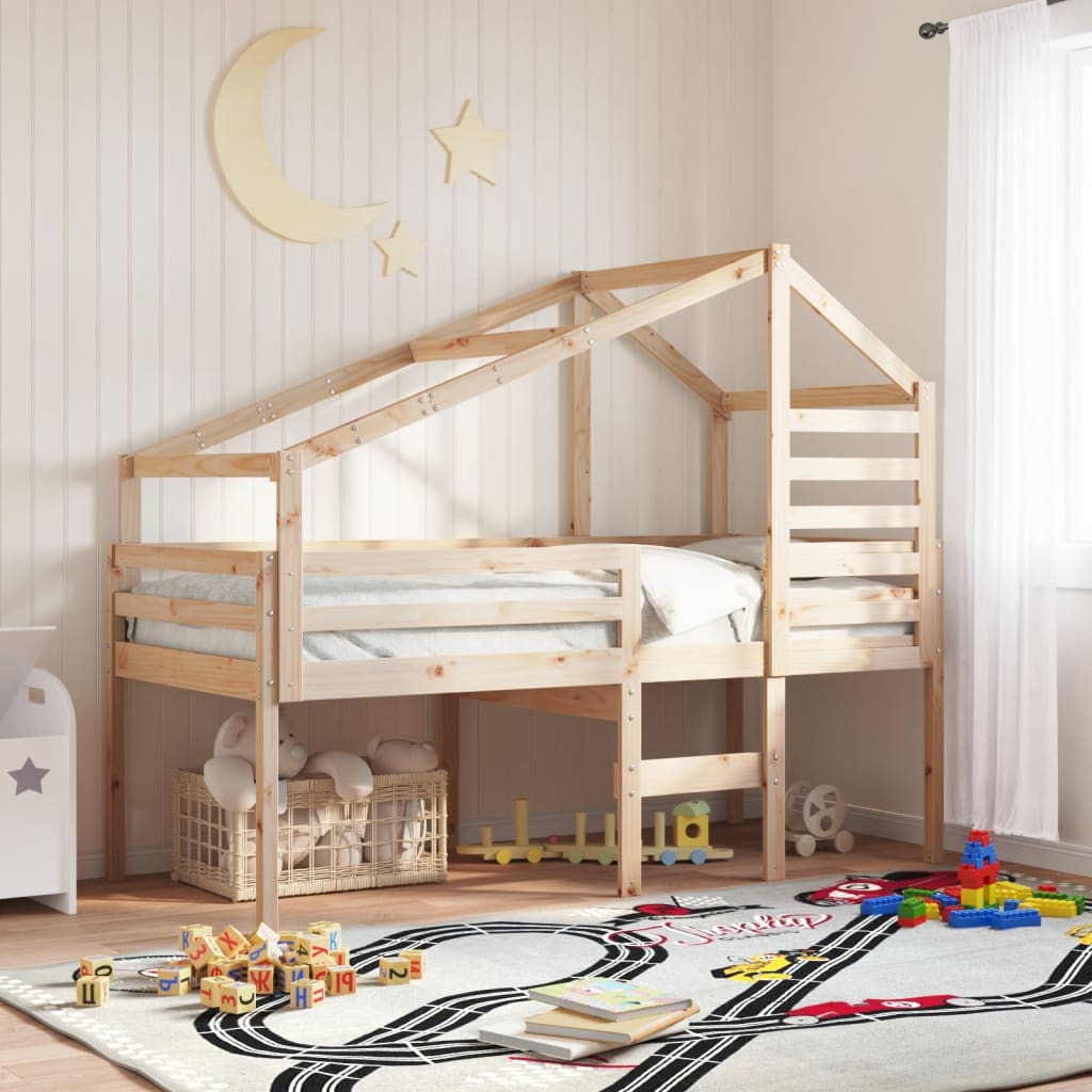 vidaXL Tetto per Letto Bambini 188x82x113 cm in Legno Massello di Pino