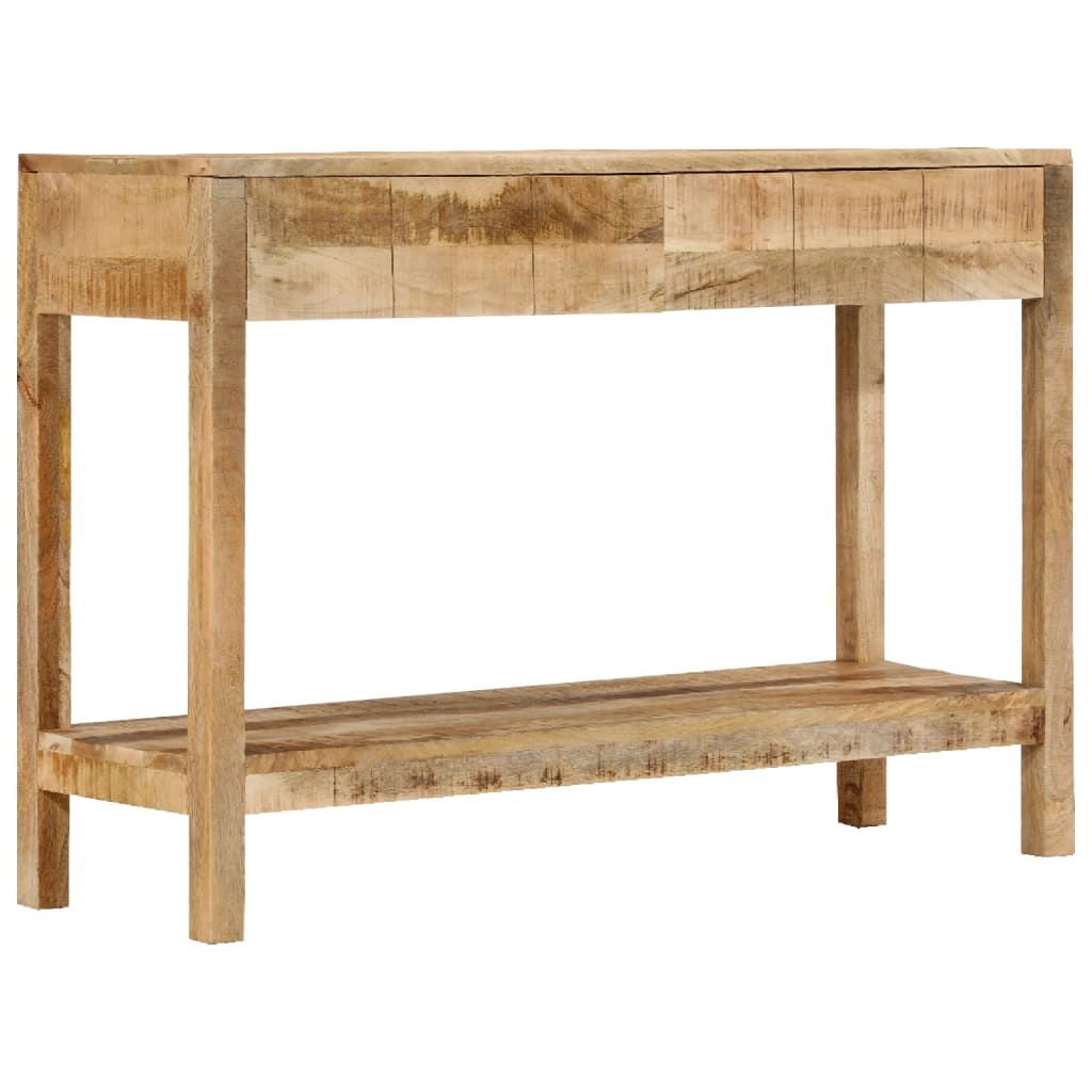 vidaXL Tavolo Consolle con 2 Cassetti 110x35x75cm Legno Massello Mango