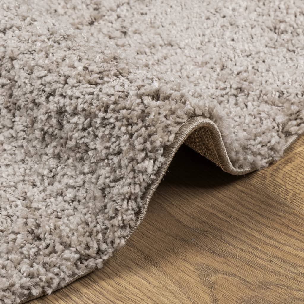 vidaXL Tappeto Shaggy PAMPLONA a Pelo Lungo Moderno Beige Ø 200 cm