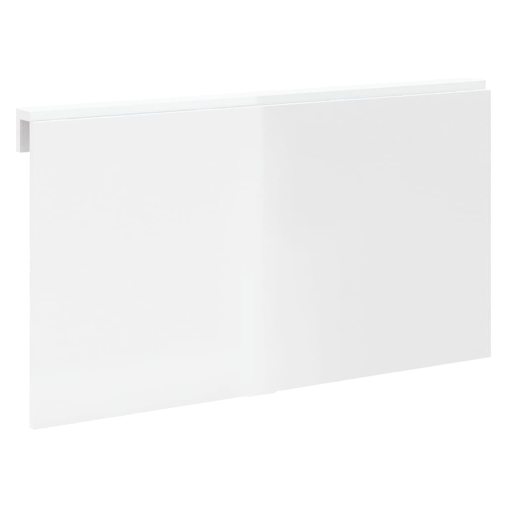 vidaXL Tavolino Muro Pieghevole Bianco Lucido 100x60x56 cm Multistrato