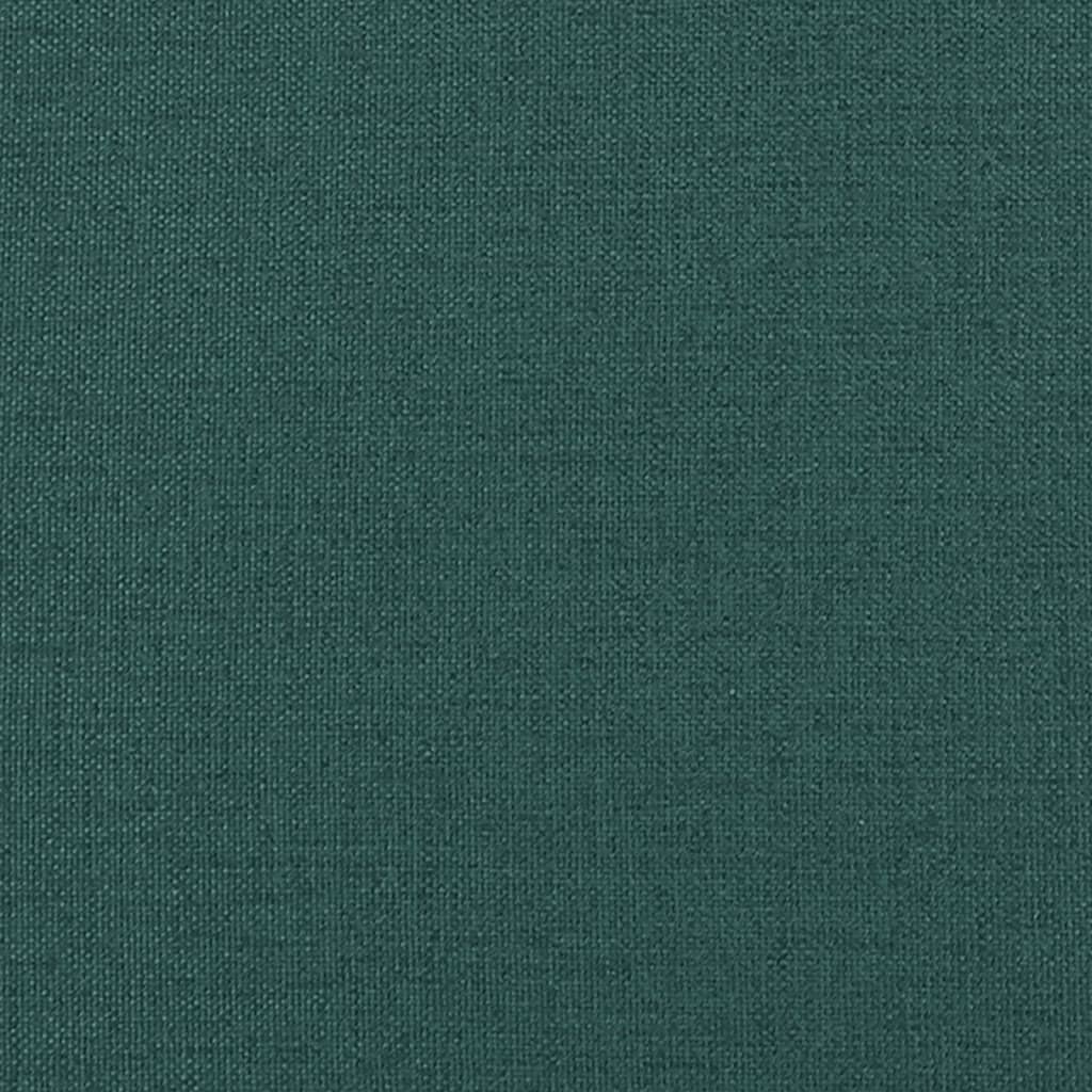 vidaXL Panca con Cuscini Verde Scuro 113x64,5x75,5 cm in Tessuto