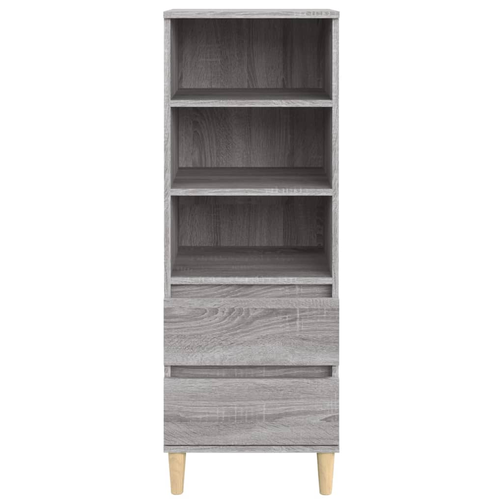 vidaXL Credenza Grigio Sonoma 40x36x110 cm in Legno Multistrato