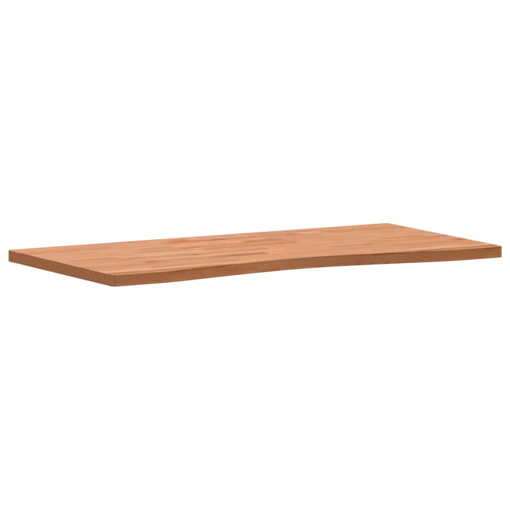 vidaXL Piano per Scrivania 100x(45-50)x2,5 cm Legno Massello di Faggio