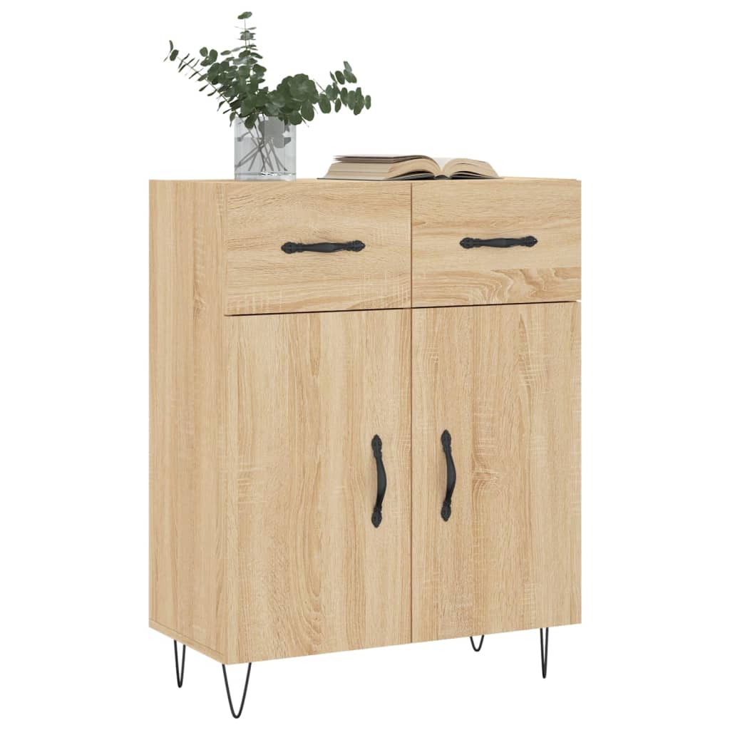 vidaXL Credenza Rovere Sonoma 69,5x34x90 cm in Legno Multistrato