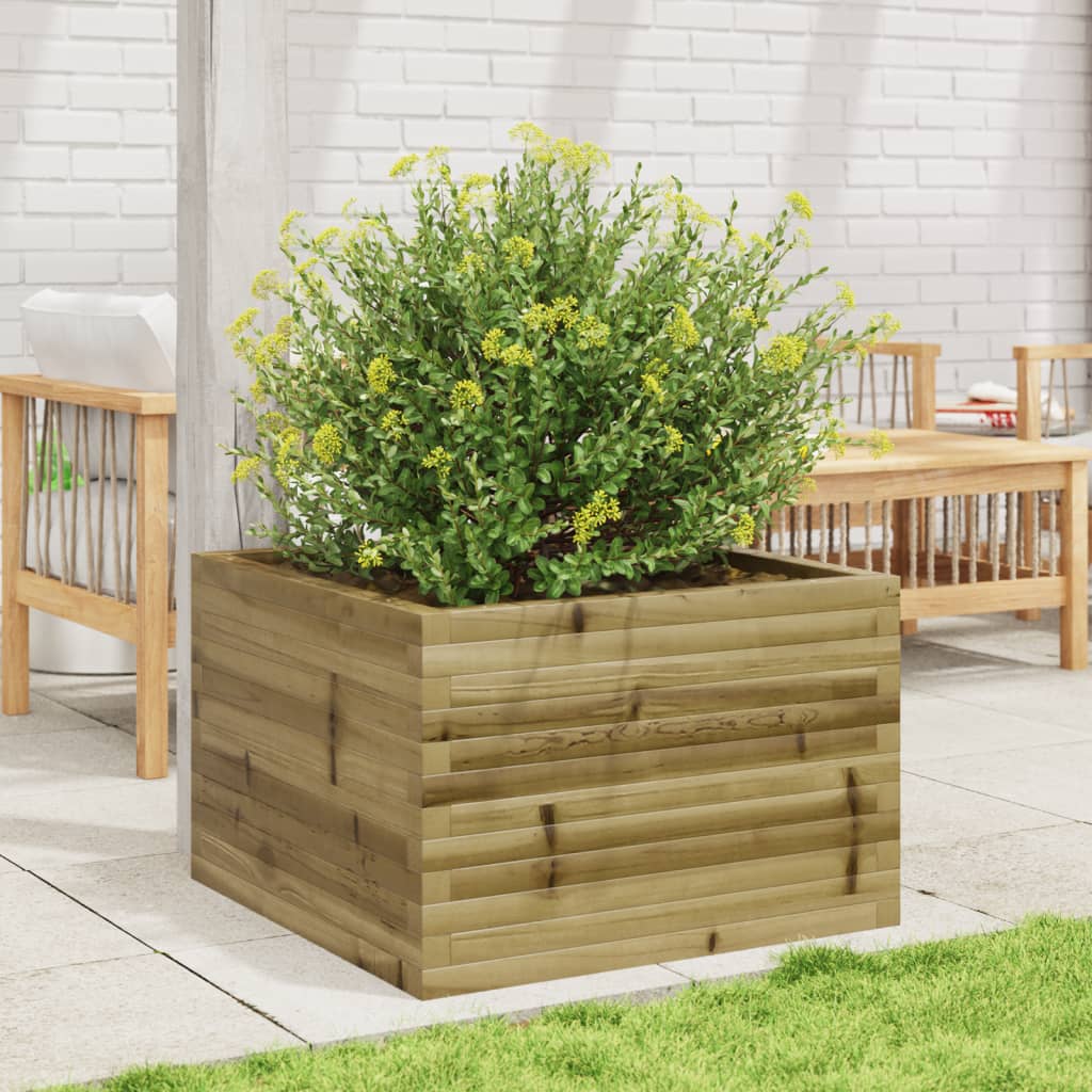 vidaXL Fioriera da Giardino 70x70x45,5 cm in Legno di Pino Impregnato