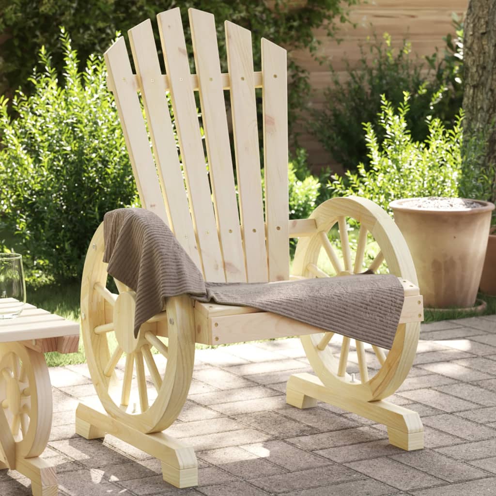 vidaXL Sedia da Giardino Adirondack in Legno Massello di Abete