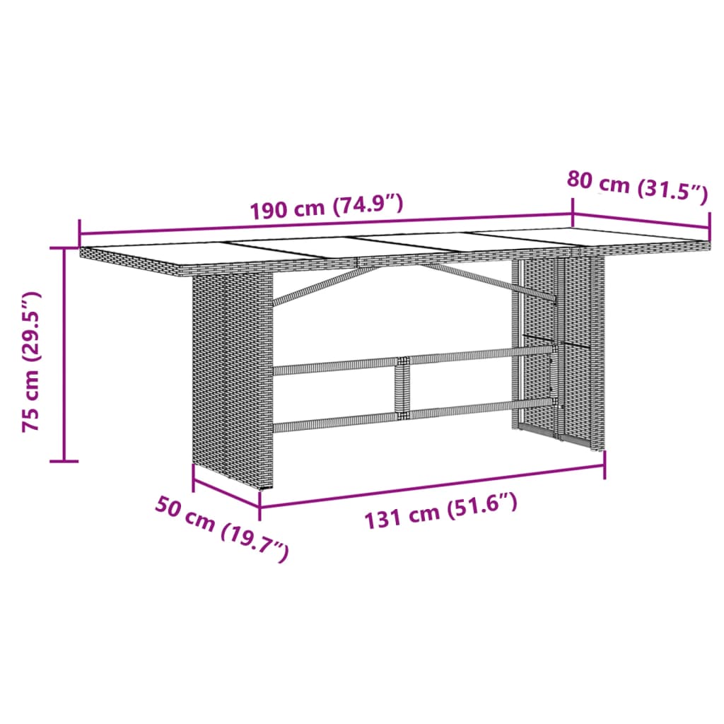 vidaXL Set Bistrò da Giardino 9 pz con Cuscini in Polyrattan Nero