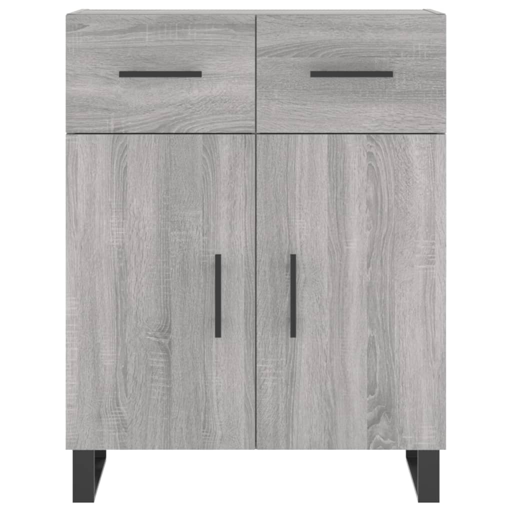 vidaXL Credenza Grigio Sonoma 69,5x34x90 cm in Legno Multistrato