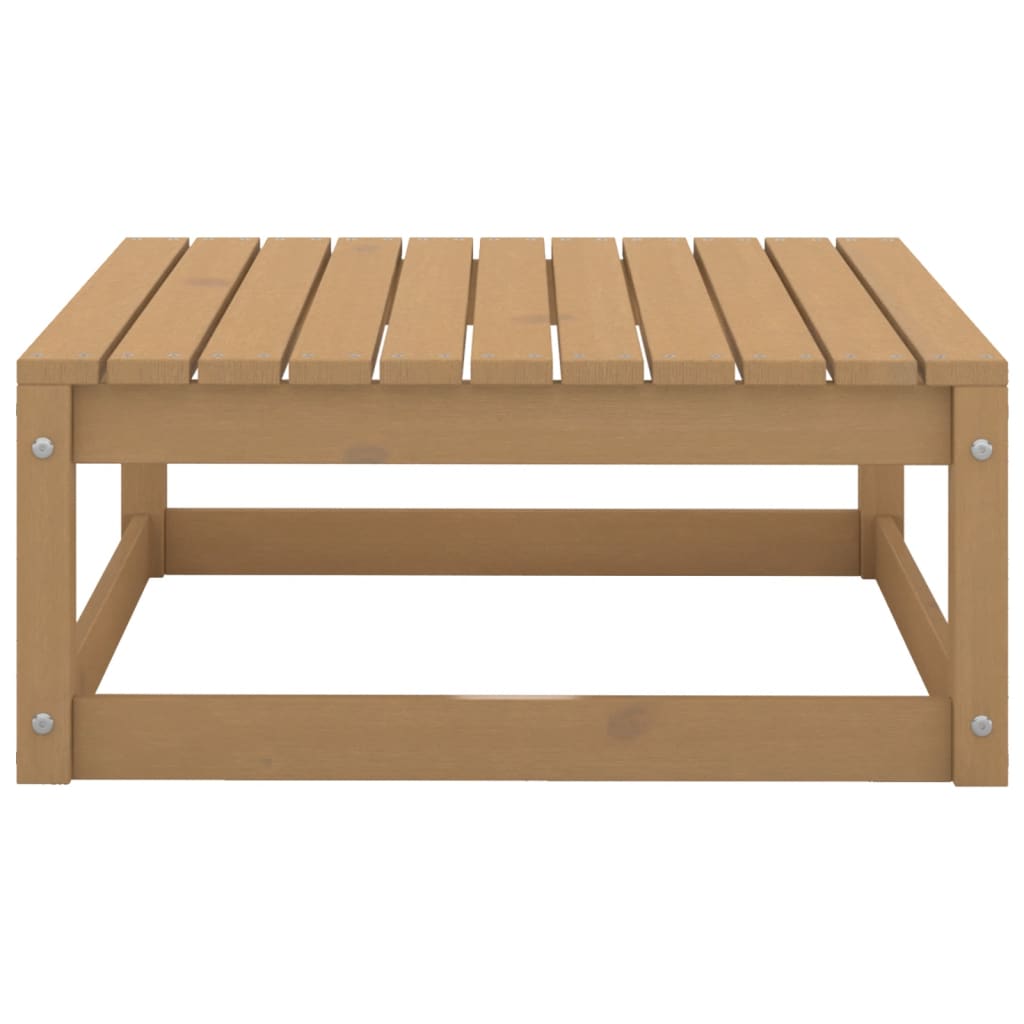 vidaXL Poggiapiedi da Giardino 70x70x30 cm ambra in Legno di Pino