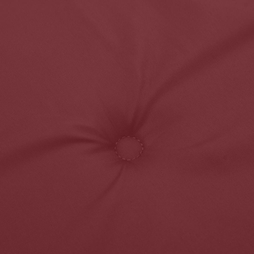 vidaXL Cuscino per Sdraio Rosso Vino Mélange (75+105)x50x3 Tessuto