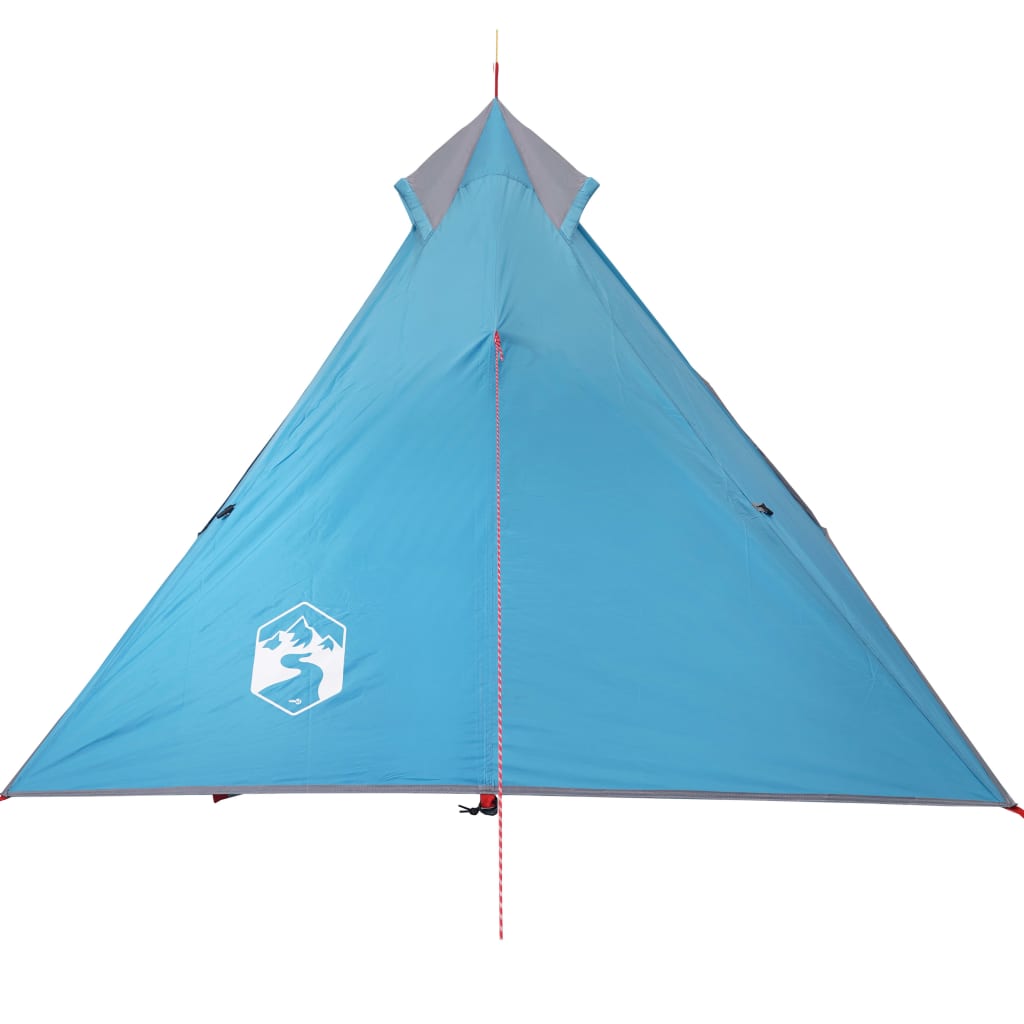 vidaXL Tenda da Campeggio Tipi per 1 Persona Blu Impermeabile