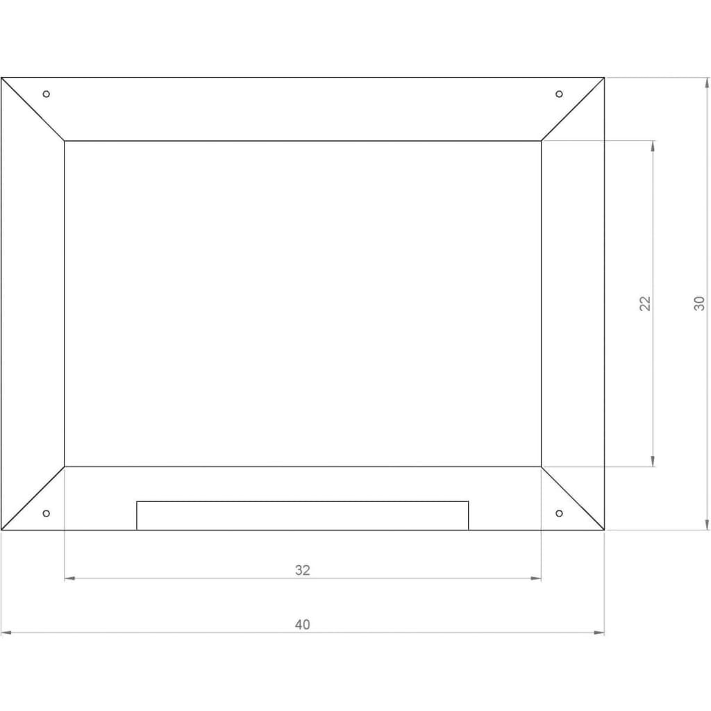 AXI Lavagna per Casetta da Gioco per Bambini Grigio 2x40x30 cm