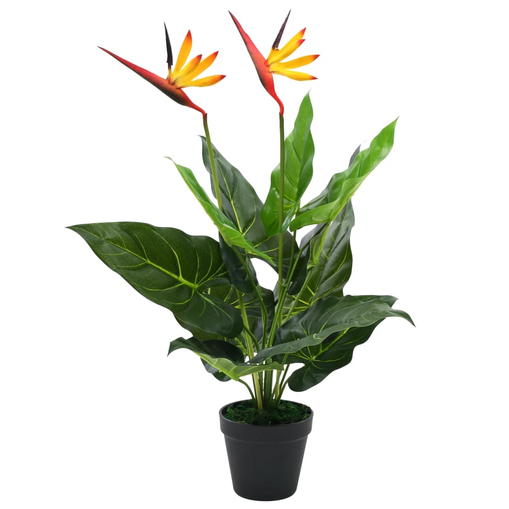 vidaXL Pianta Artificiale Strelitzia Regina Uccello del Paradiso 66 cm