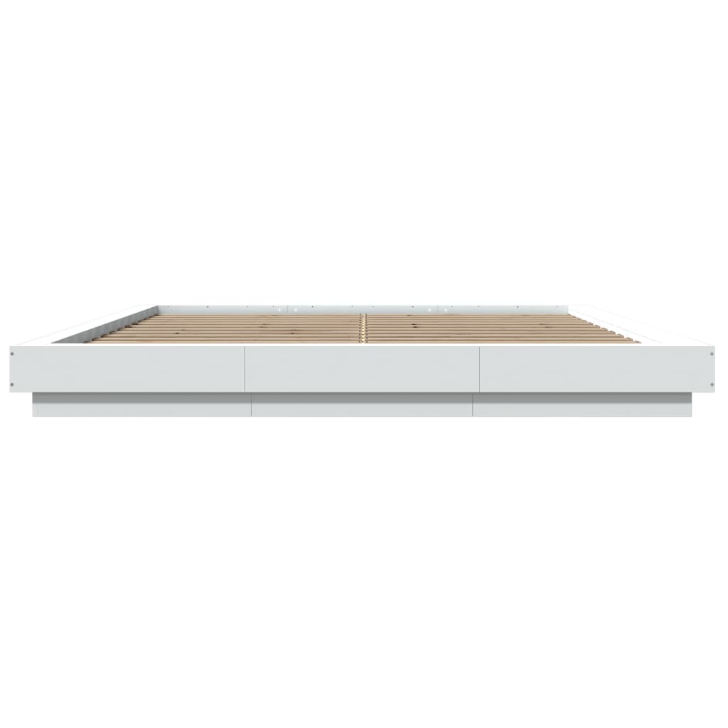 vidaXL Giroletto Bianco 200x200 cm in Legno Multistrato