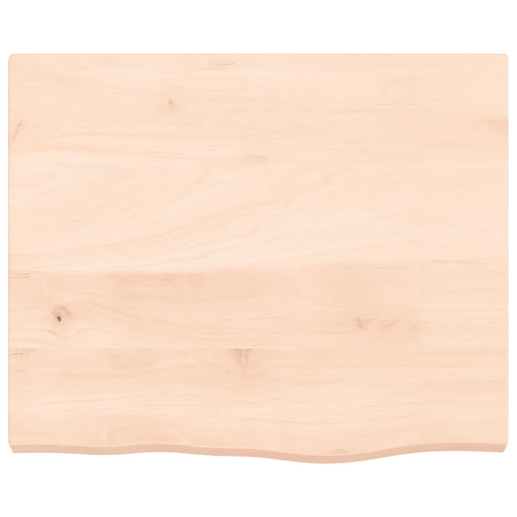 vidaXL Piano Bagno 60x50x(2-4) cm in Legno Massello Non Trattato