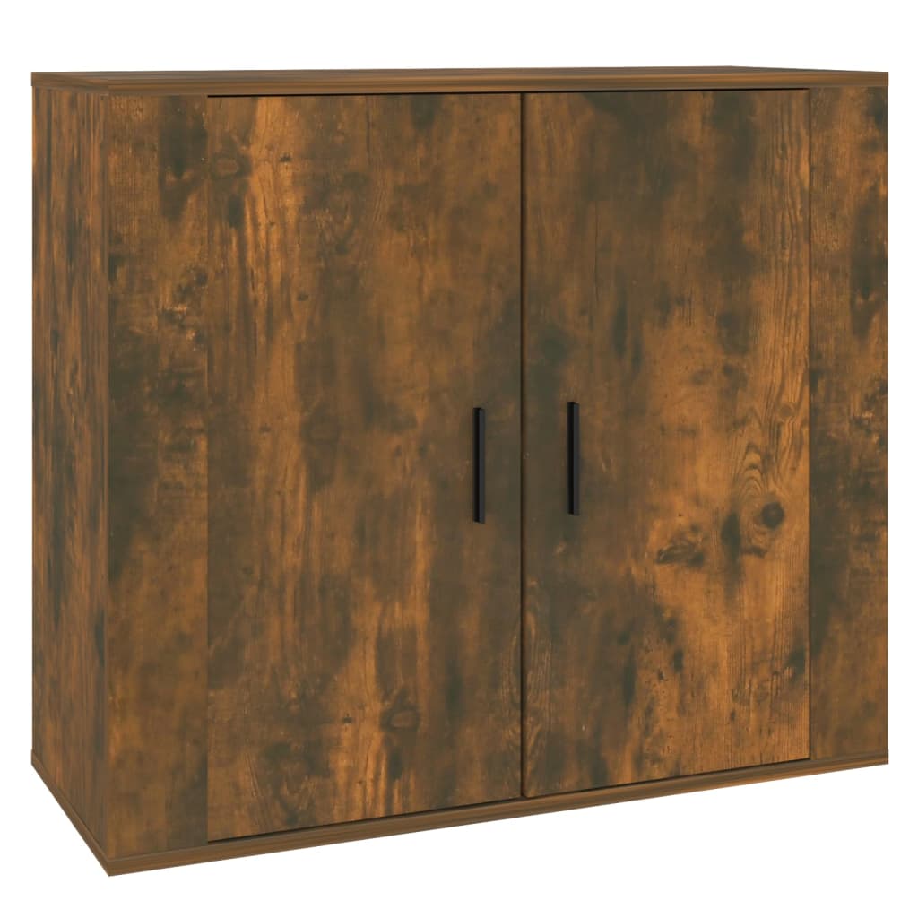 vidaXL Credenza Rovere Fumo 80x33x70 cm in Legno Multistrato