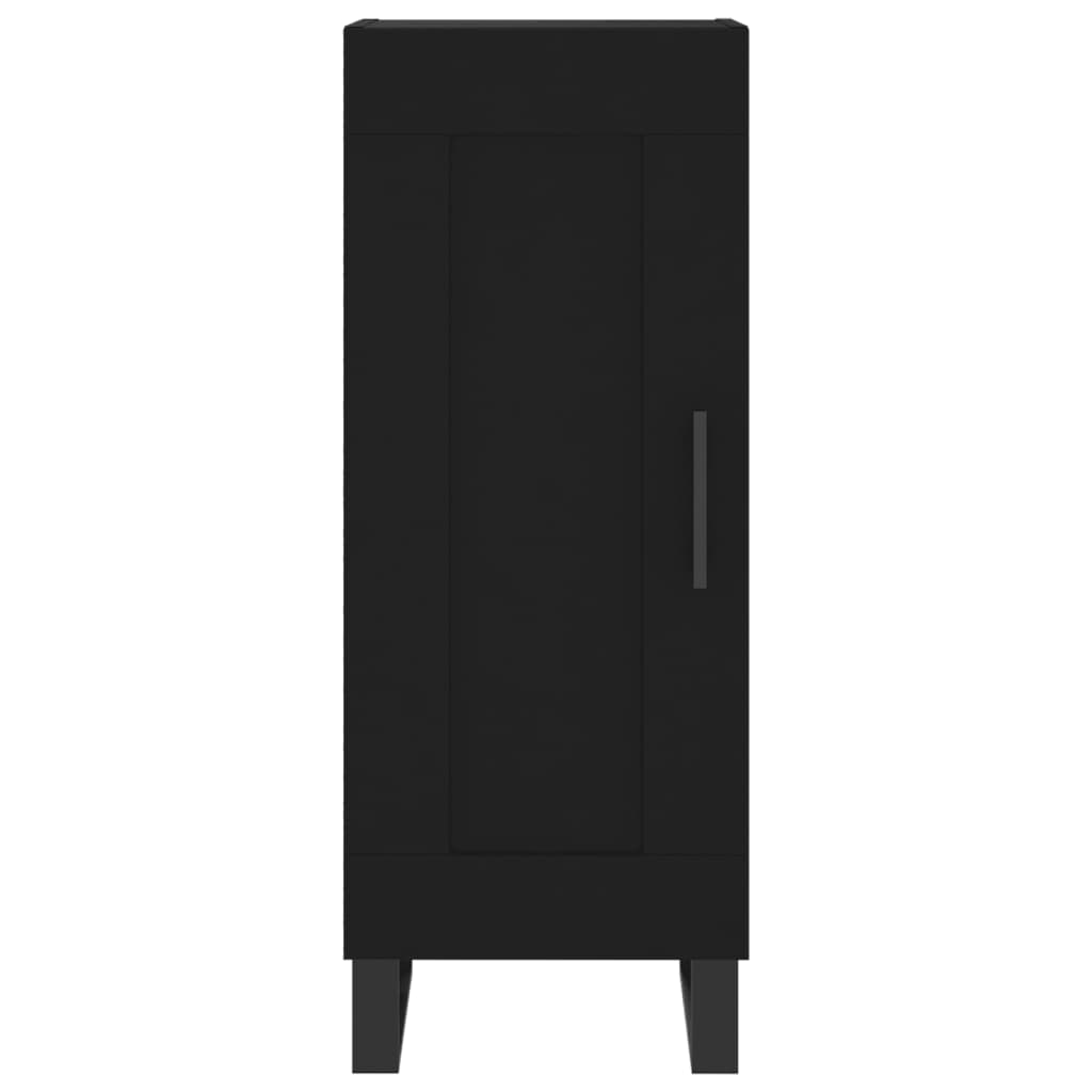 vidaXL Credenza Nero 34,5x34x90 cm in Legno Multistrato