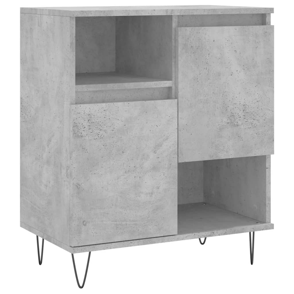 vidaXL Credenza Grigio Cemento 60x35x70 cm in Legno Multistrato