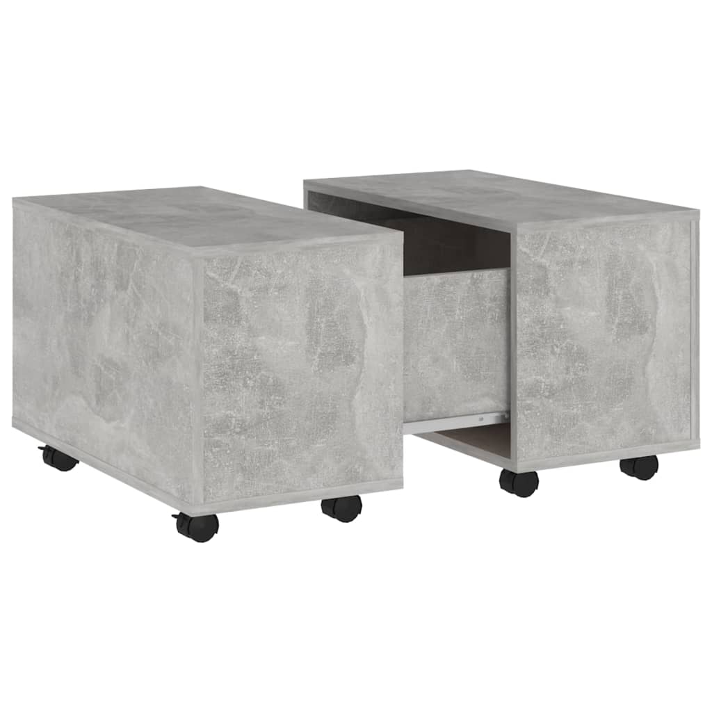 vidaXL Tavolino da Salotto Grigio Cemento 60x60x38cm Legno Multistrato