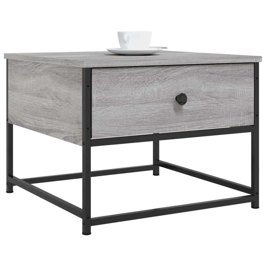 vidaXL Tavolino da Salotto Grigio Sonoma 51x51x40 cm Legno Multistrato