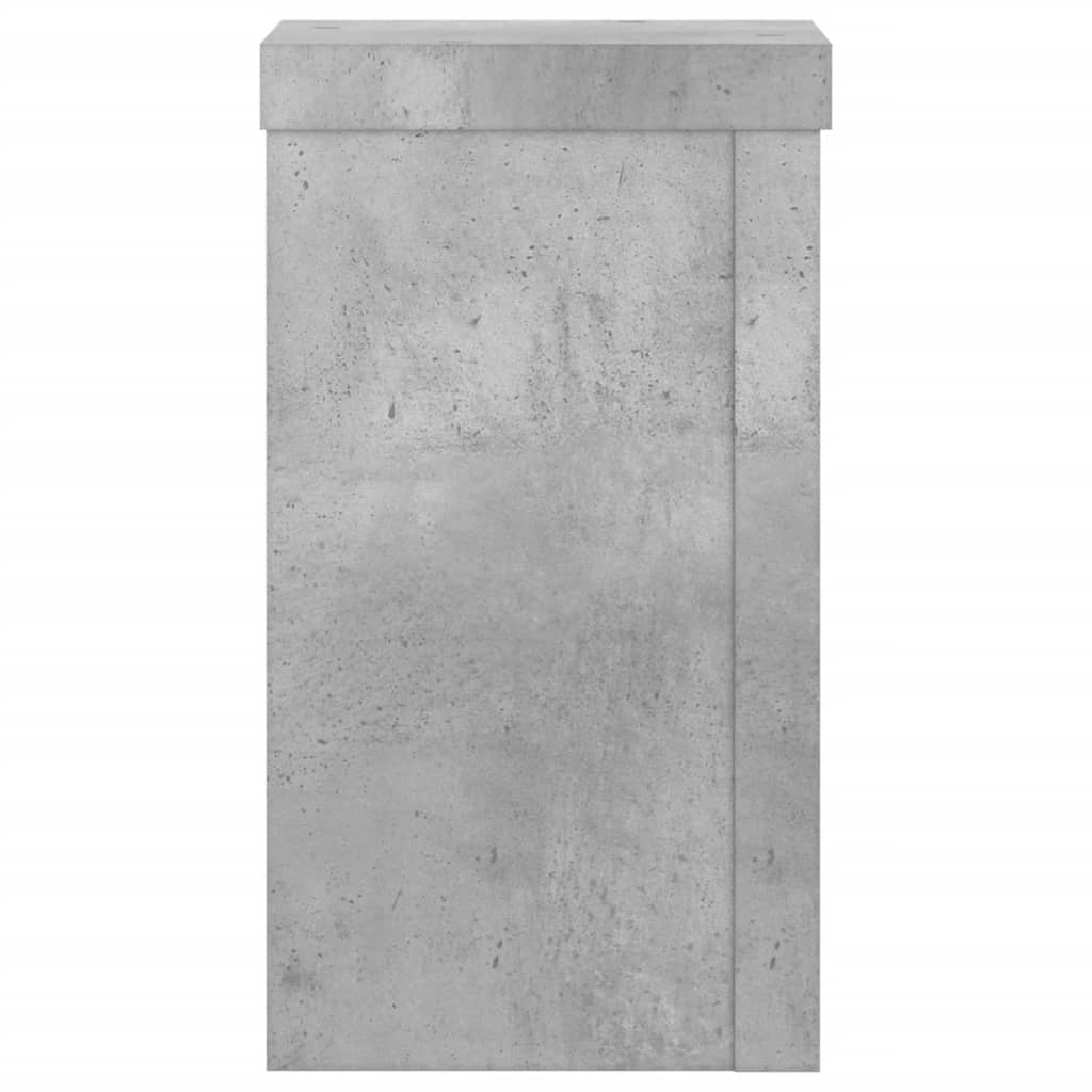 vidaXL Supporti per Piante 2 pz Grigio 10x10x18 cm Legno Multistrato