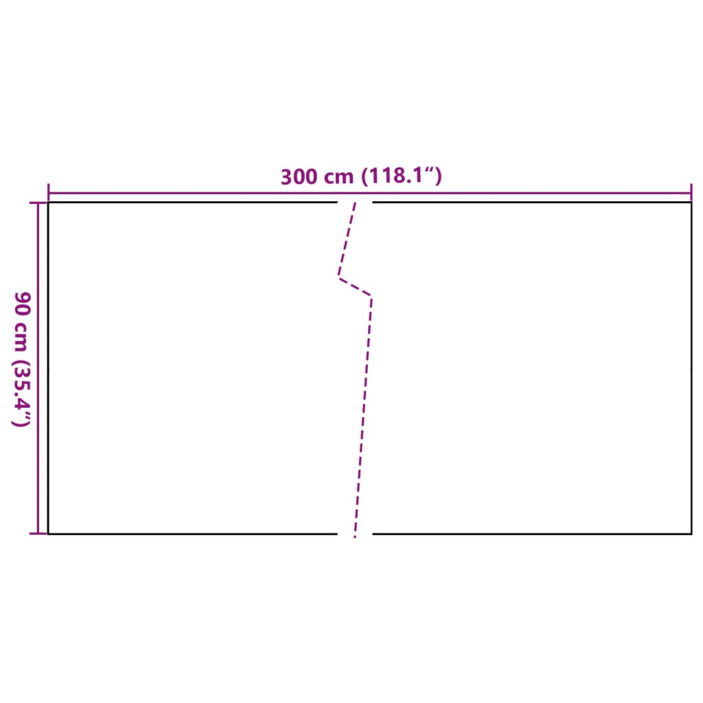 vidaXL Paravento da Balcone Marrone e Nero 300x90 cm in Polyrattan