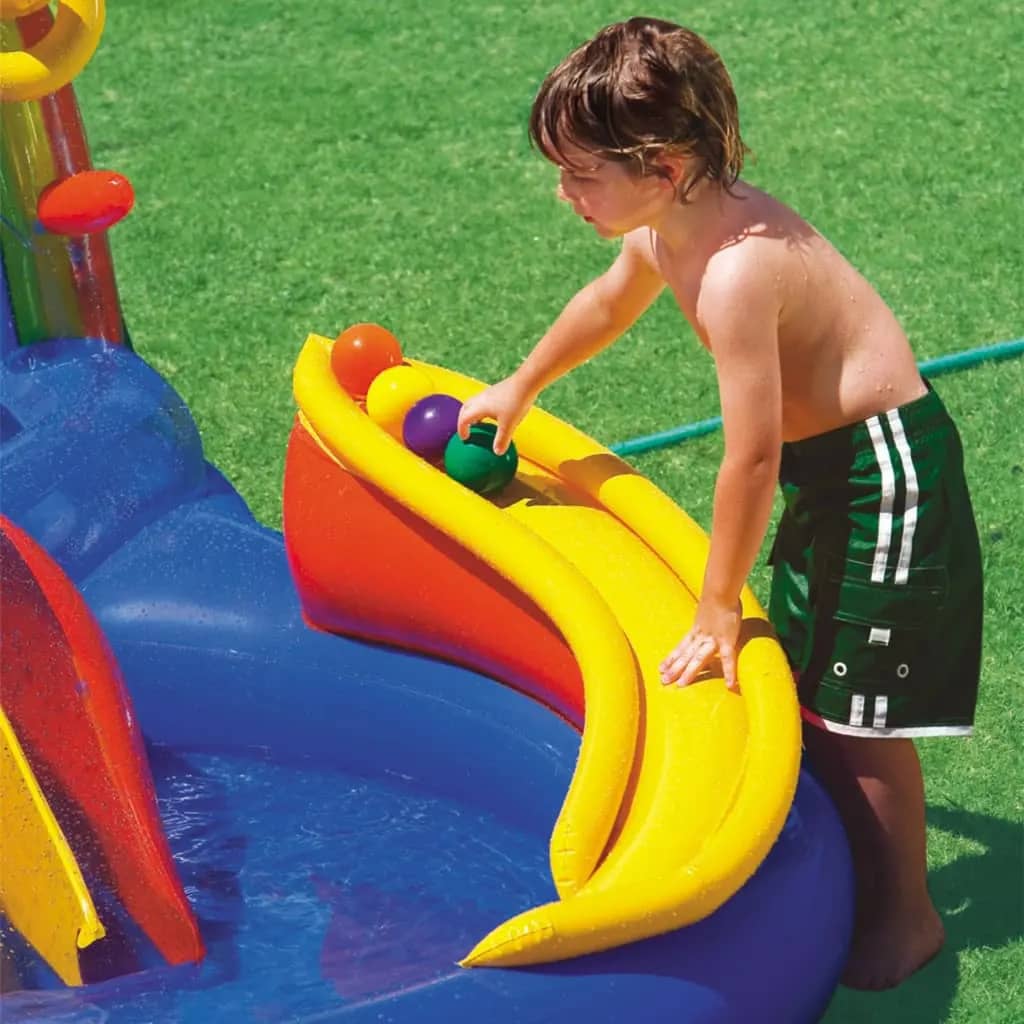 Intex Piscina Gonfiabile Rainbow Ring Play Center 297x193 x135 cm