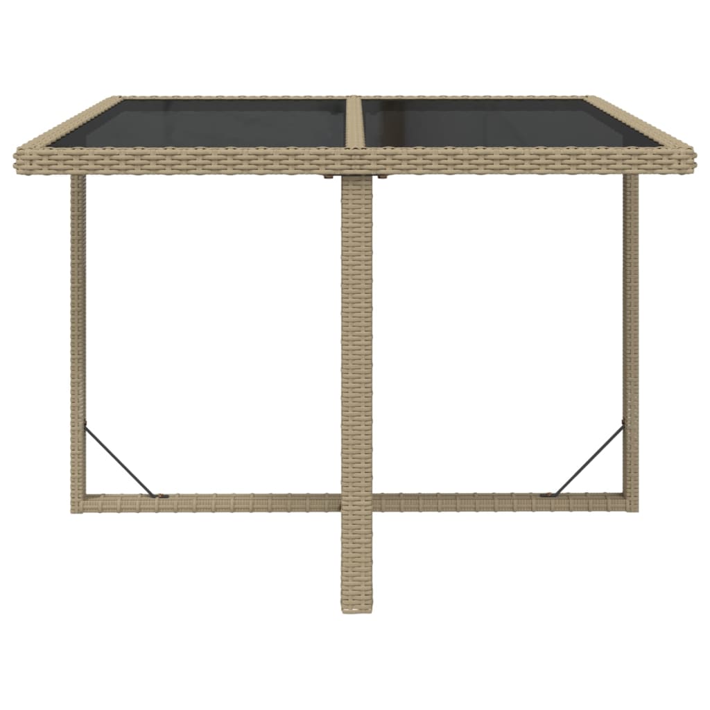 vidaXL Set da Pranzo da Giardino 9 pz con Cuscini in Polyrattan Beige