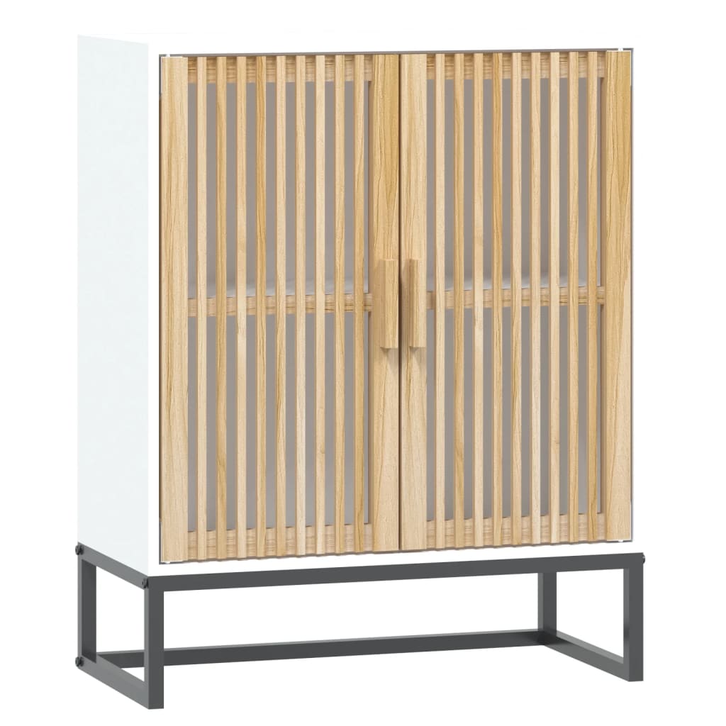 vidaXL Credenza Bianca 60x30x75 cm in Legno Multistrato