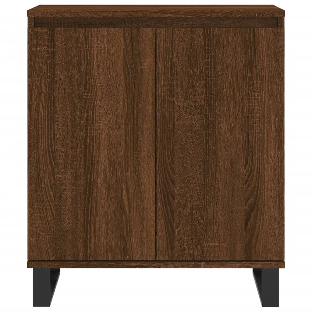 vidaXL Credenza Rovere Marrone 60x35x70 cm in Legno Multistrato